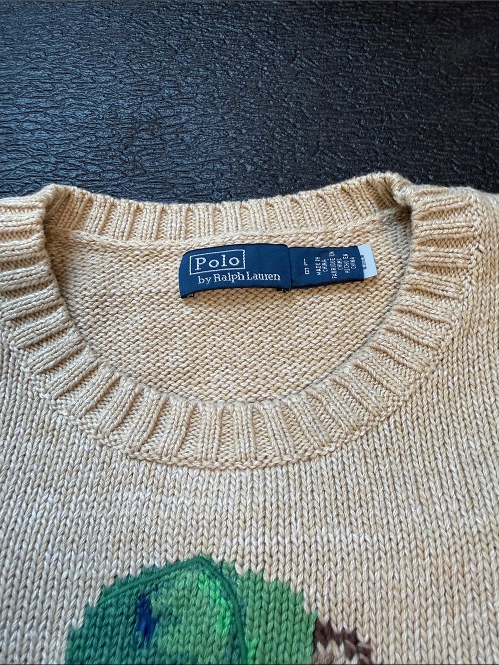 Polo Ralph Lauren Polo Bear Cotton Crewneck Sweater – Size Large $398 - Picture 6 of 10